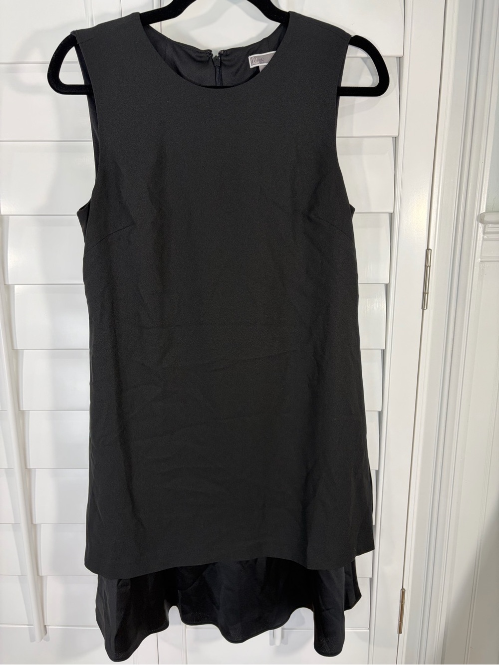 Chelsea28 Black Textured Sleeveless Cocktail Dress (6)